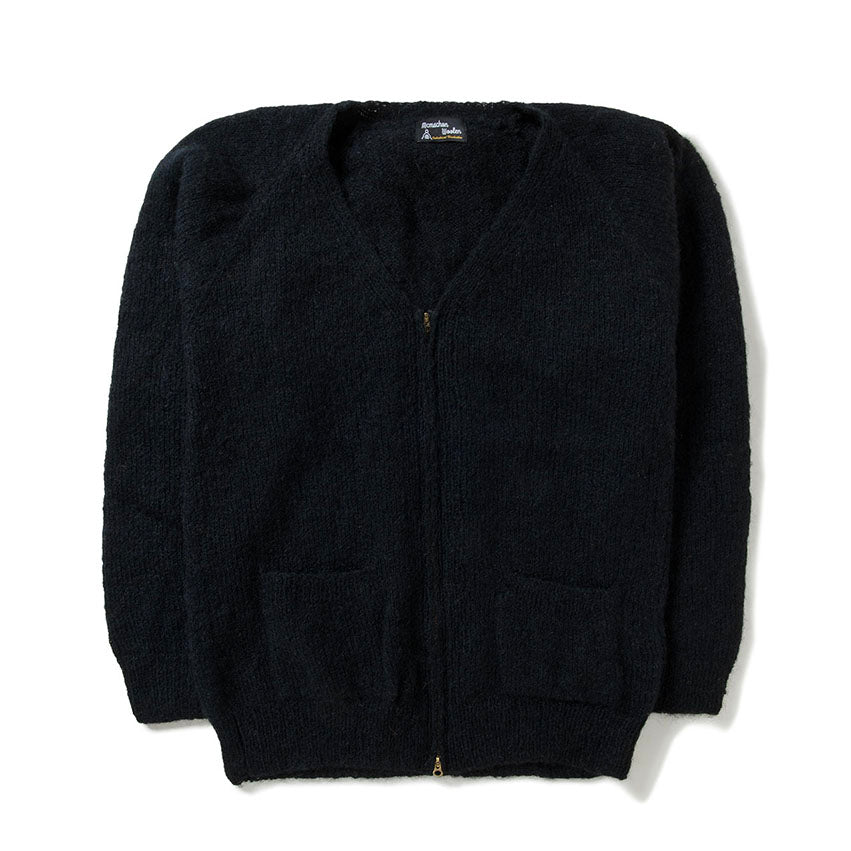 Mohair Zip Cardigan
