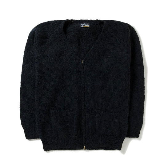Mohair Zip Cardigan