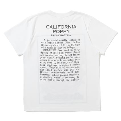 25 SS FLOWER SEEDS TEE / CALIFORNIA POPPY
