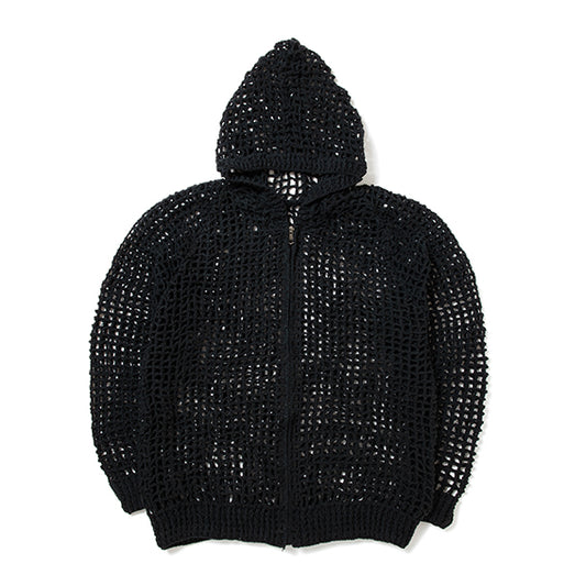 Mesh Zip Hooded