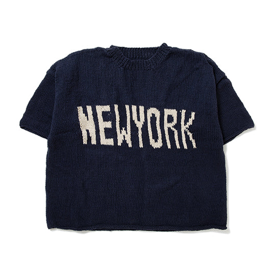 Big S/S Crew Neck Knit-NEW YORK