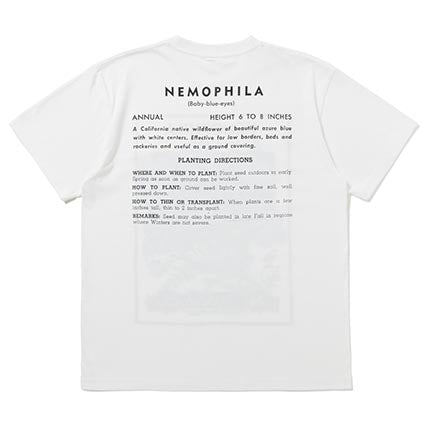 25 SS FLOWER SEEDS TEE / NEMOPHILA