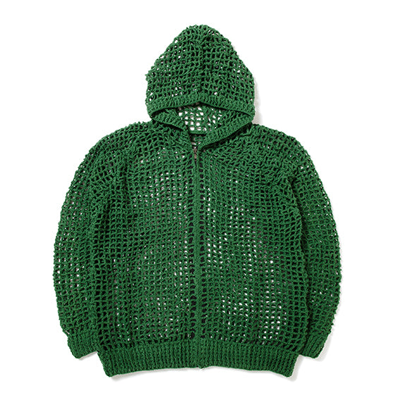 Mesh Zip Hooded