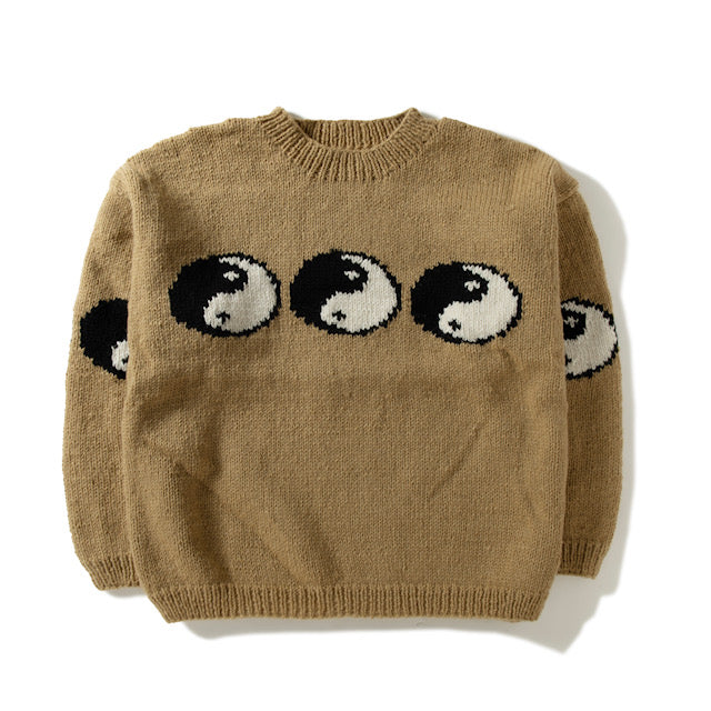 Crew Neck Knit-Line Yin&Yang