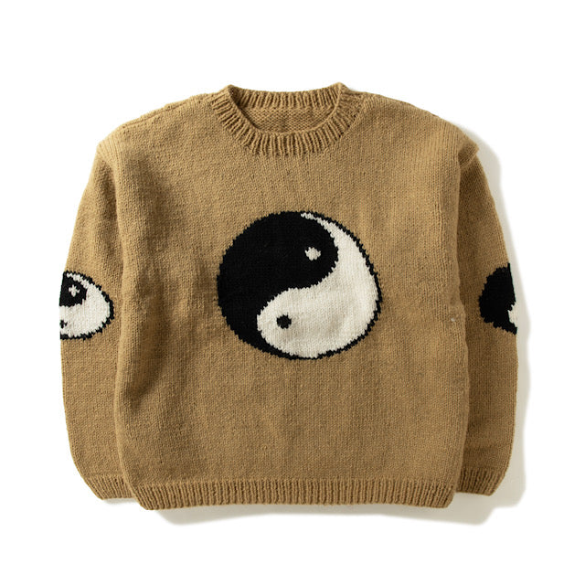 Crew Neck Knit-Big Yin&Yang