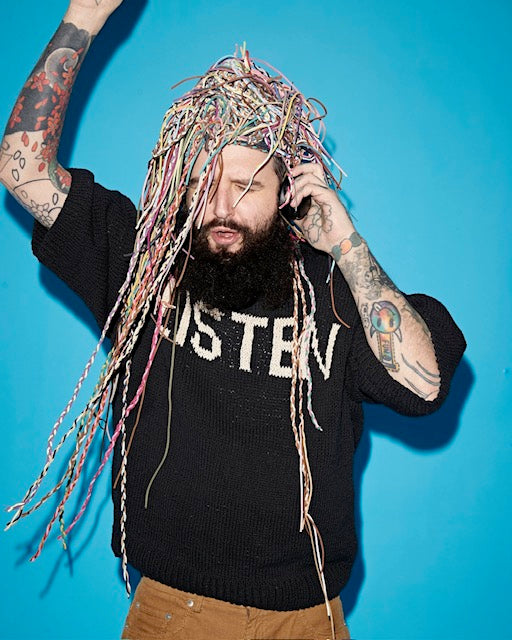 S/S Crew neck knit-LISTEN