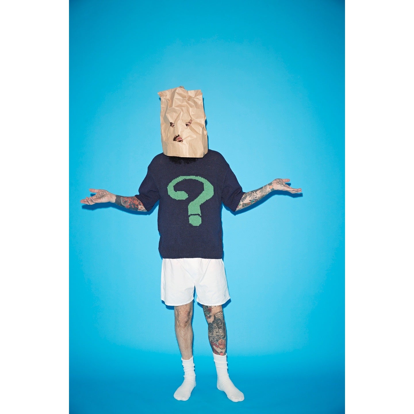 S/S Crew neck knit-?