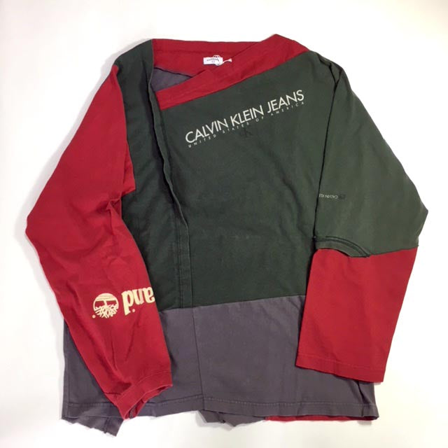 PATCH WORK LONG SLEEVE T-SHIRTS 2 - CALVIN