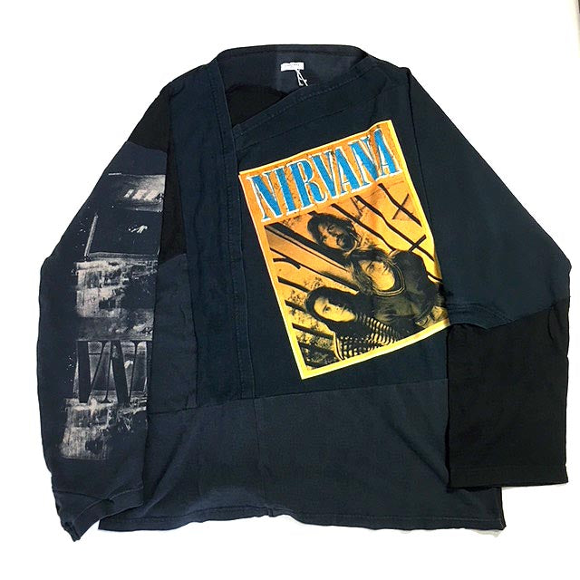PATCH WORK LONG SLEEVE T-SHIRTS 2 - NIRVANA