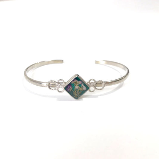 Gustavo / Flower Diamond Narrow Bracelet