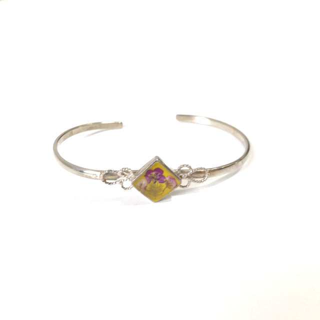 Gustavo / Flower Diamond Narrow Bracelet