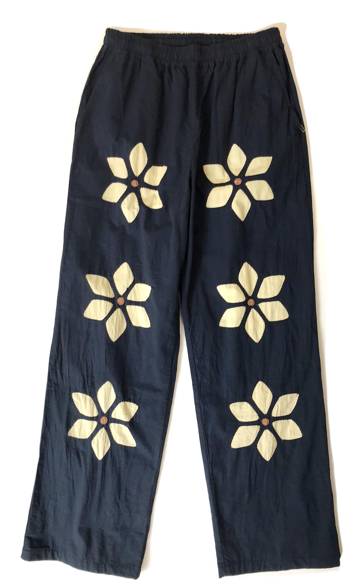 Flower Cut Work Easy Pants