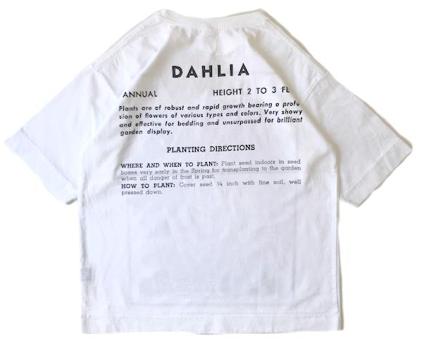 FLOWER SEEDS TEE / DAHLIA