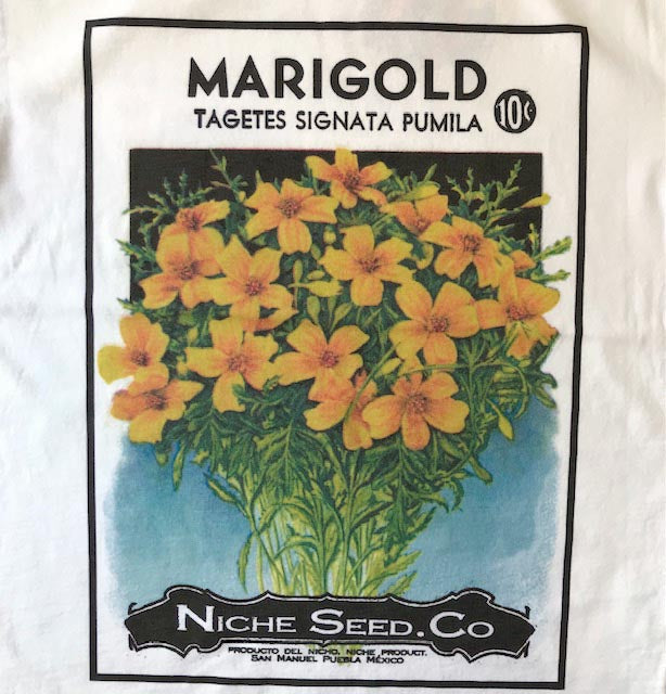 FLOWER SEEDS TEE / MARIGOLD