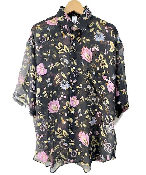 Silk Short Sleeve Over Shirts