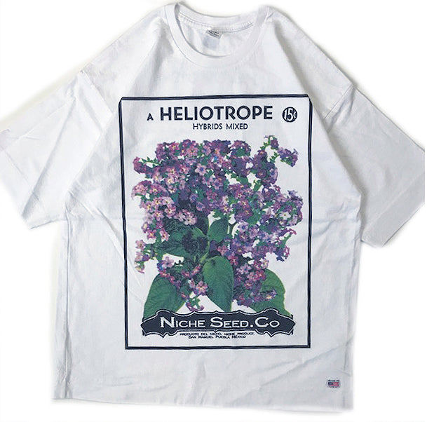FLOWER SEEDS TEE / HELIOTROPE