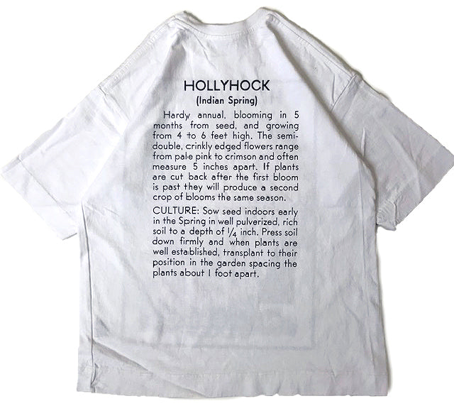 FLOWER SEEDS TEE / HOLLYHOCK