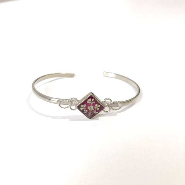 Gustavo / Flower Diamond Narrow Bracelet