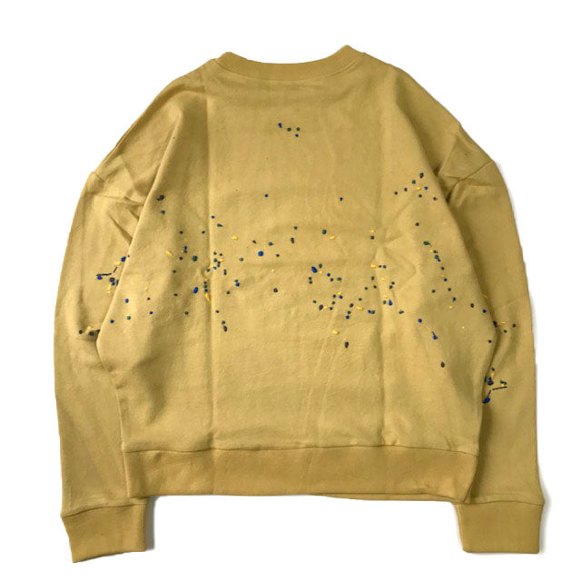 Flower Embroidery Crew Neck Sweat - Paint