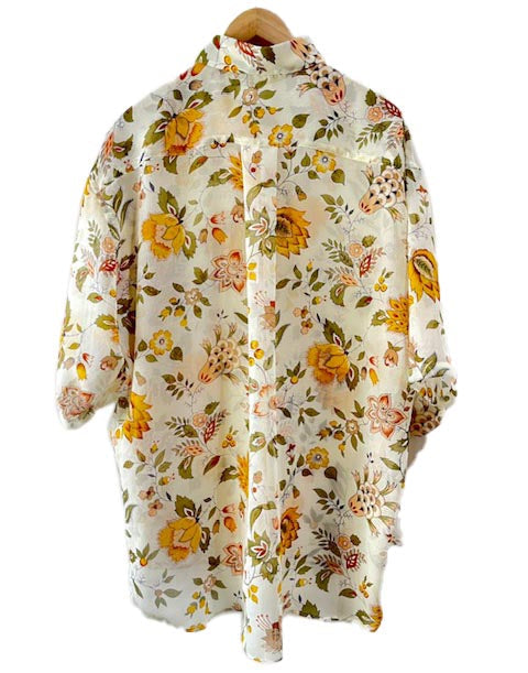 Silk Short Sleeve Over Shirts