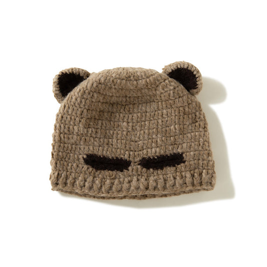 Knit Beanie-Bear