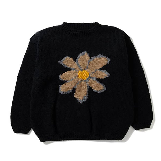 Crew Neck Knit-Flower