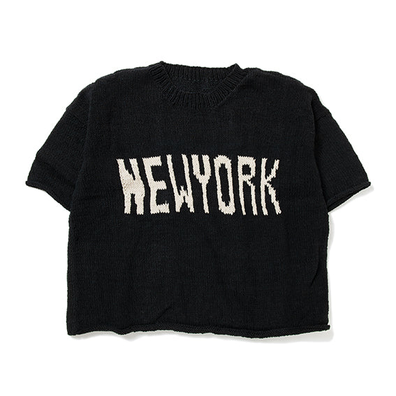 Big S/S Crew Neck Knit-NEW YORK