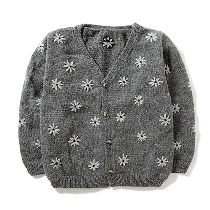 Button Cardigan-Embroidery