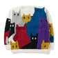Crew Neck Knit-Cat Gathering
