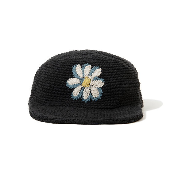 Hand-Knitted Cap-Flower