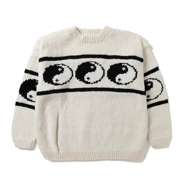 Crew Neck Knit-Line Yin&Yang