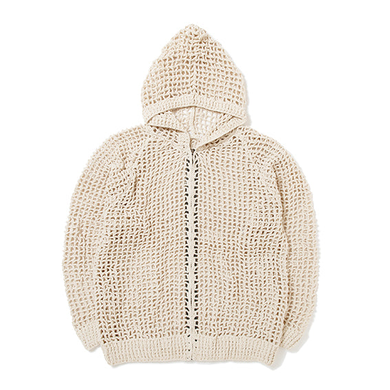 Mesh Zip Hooded