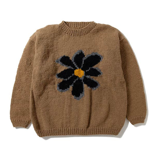 Crew Neck Knit-Flower