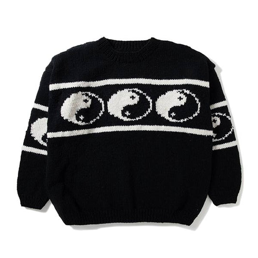 Crew Neck Knit-Line Yin&Yang