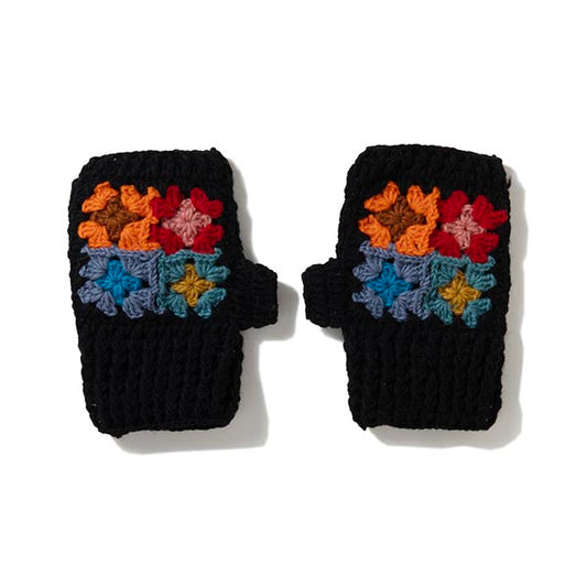 Hand Warmer-4Flowers Crochet