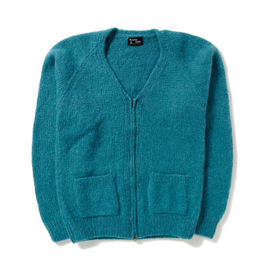 Mohair Zip Cardigan