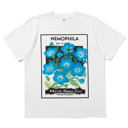 25 SS FLOWER SEEDS TEE / NEMOPHILA
