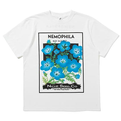 25 SS FLOWER SEEDS TEE / NEMOPHILA