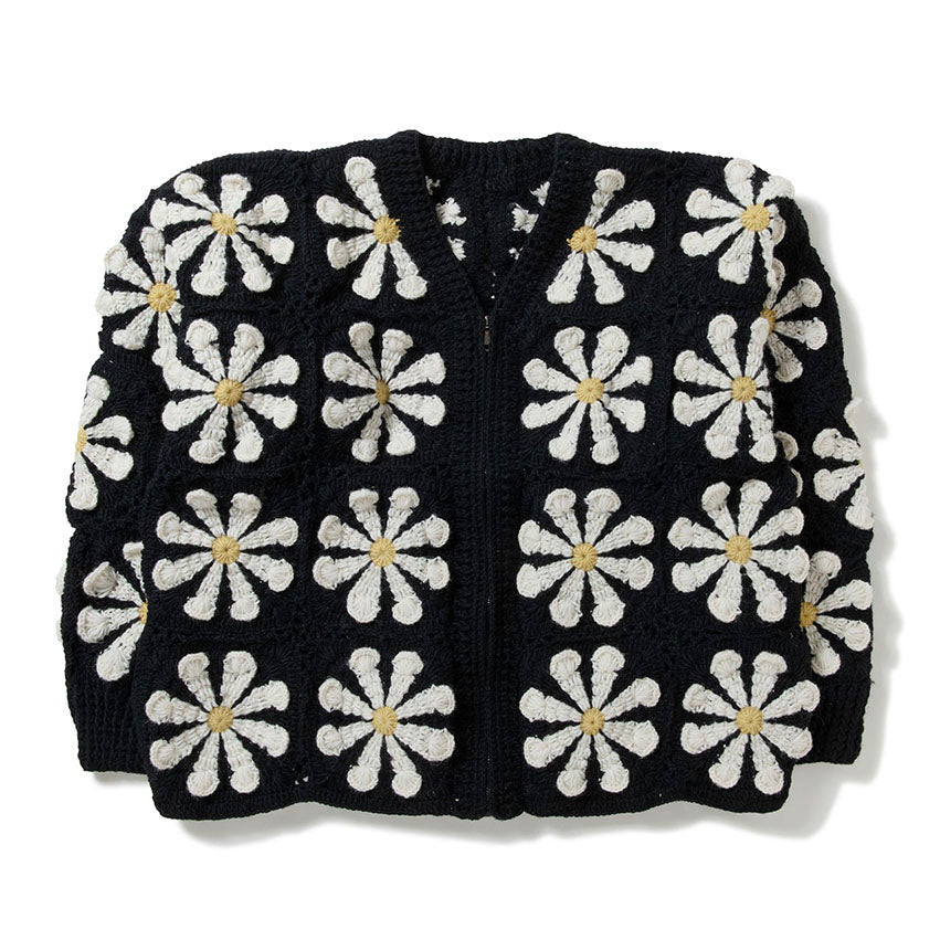 V-Neck Zip Cardigan-Square