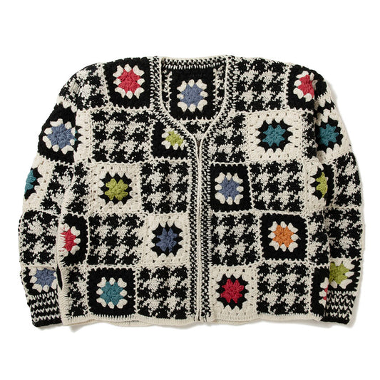 V-Neck Zip Cardigan-H.T