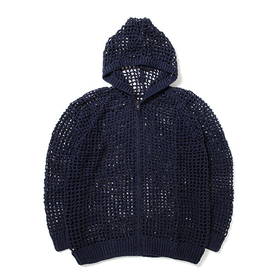 Mesh Zip Hooded