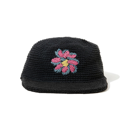 Hand-Knitted Cap-Flower