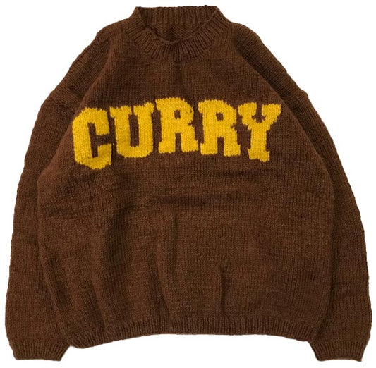 Crew Neck Knit-CURRY