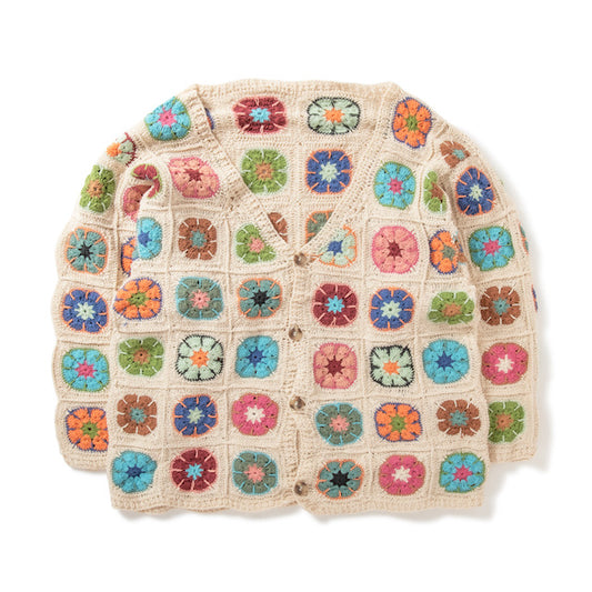 Crochet Cardigan-BIG COLOR