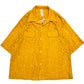 Open Collar Short Sleeve Shirts-Lace Flower