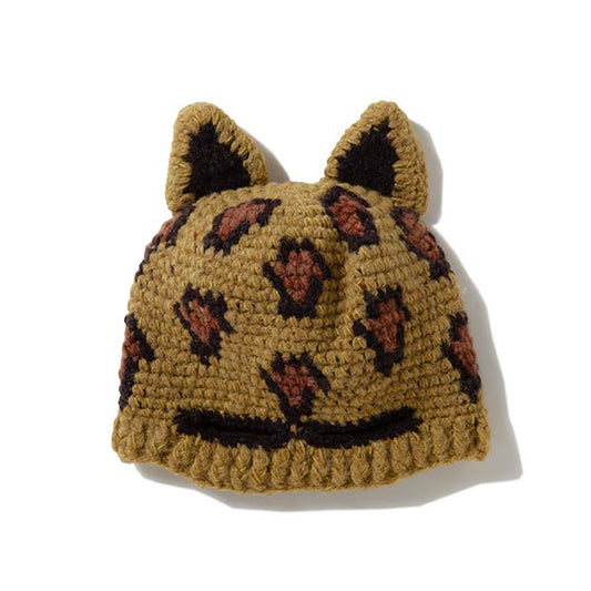 Knit Beanie-Leopard