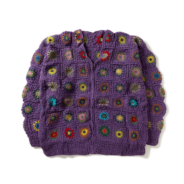 Crochet Zip Cardigan-Color