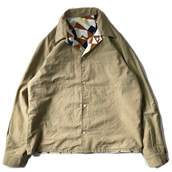 Reversible Patterned Shirt Jacket