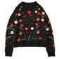 Flower EMB Crew Neck Sweat-All