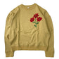 Tree Flower EMB Crew Neck Sweat-Red